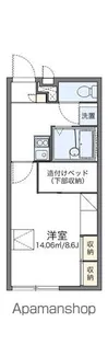レオパレス通5丁目【201号室】の間取り
