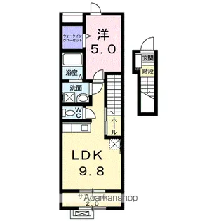 クラール ハウス・ツキミ【2階】の間取り
