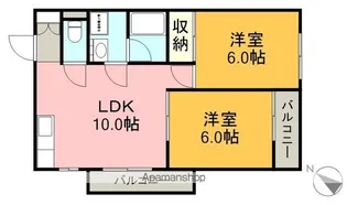 メゾンマキセキ【3階】の間取り