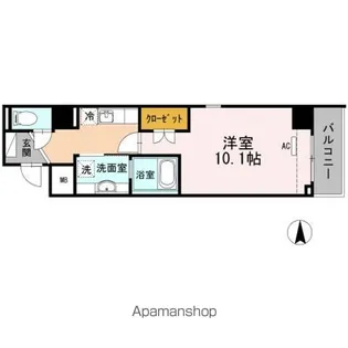 グランディーノ早稲田【3階】の間取り