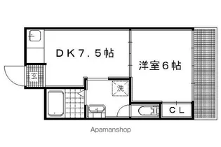 ヴィラ白川山手【3階】の間取り