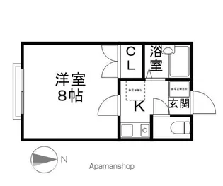アネックスハラヤマ【203号室】の間取り