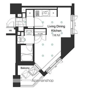 プライムアーバン本駒込【10階】の間取り