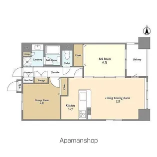 レクセルマンション上野松が谷【8階】の間取り