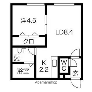 GRACIAS千歳(グラシアス千歳)【203号室】の間取り