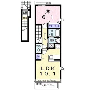 アウローラⅠ【2階】の間取り