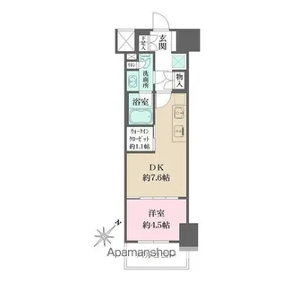 ザ・パークワンズ渋谷本町【12階】の間取り