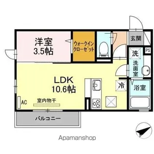 ライズ【1階】の間取り