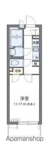クレイノやまぼうし【302号室】の間取り