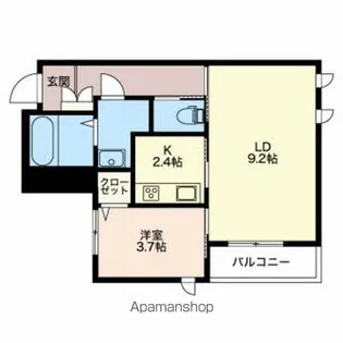 ロコモーション神通【2階】の間取り
