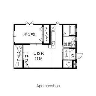 ボアソルテ【205号室】の間取り