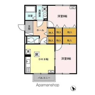 ロイスライブ N【1階】の間取り