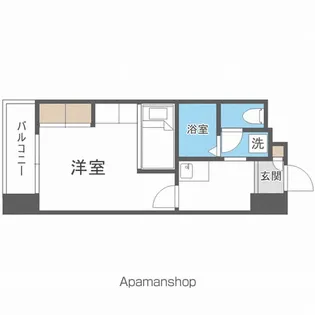 CANVASSすすきの【4階】の間取り