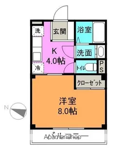 アパートセンター松本ビル【203号室】の間取り