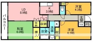 グランフォーレ【3階】の間取り