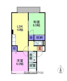 サンハイム井上C棟【203号室】の間取り