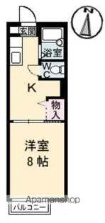 広島県福山市南蔵王町3丁目【アパート】の間取り