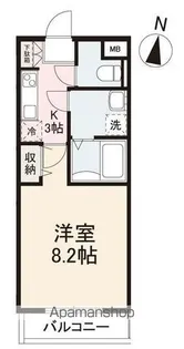 メープルコート扇町【103号室】の間取り