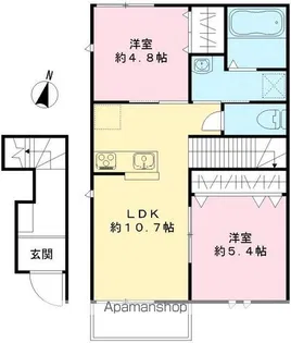 カズマハウス【201号室号室】の間取り