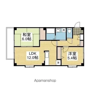 フォブール三笠B【101.号室】の間取り