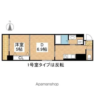 カトルセゾン金山【2階】の間取り