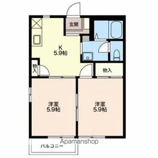 パークサイド緑地【2階】の間取り