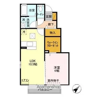 アムール岡崎 A【1階】の間取り