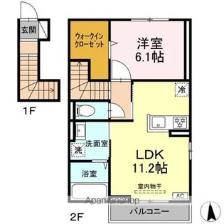 フォルビート【2階】の間取り
