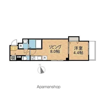 レブリアント松戸【7階】の間取り