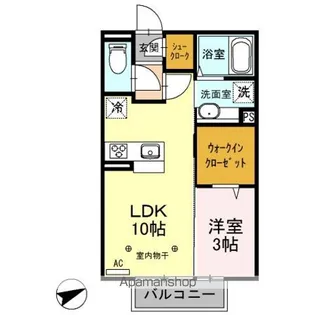 マロニエジャルダン A【2階】の間取り
