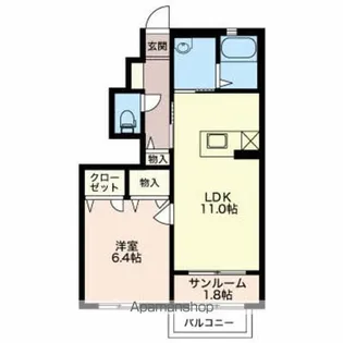 プラザプレミア【1階】の間取り