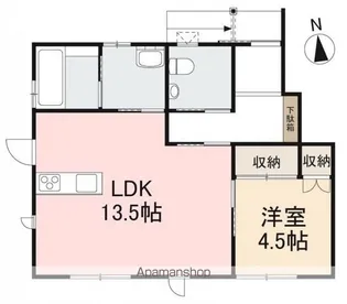 スマイルハウス【1号室】の間取り