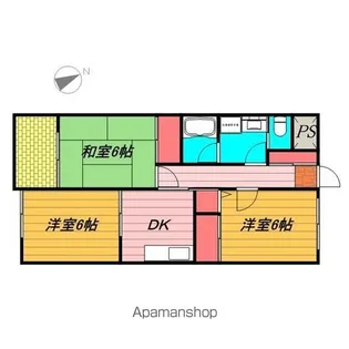 パレスF【3階】の間取り