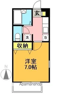 アピアス赤堤【201号室】の間取り