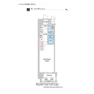 コンフォリア阿波座【4階】の間取り