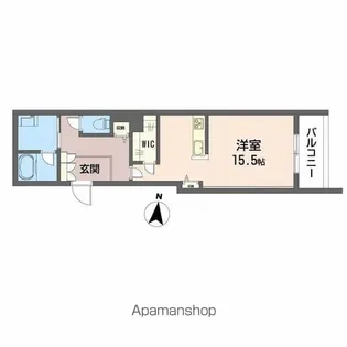 愛媛県松山市竹原2丁目【マンション】の間取り