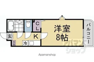 ヴェルフィオーレ嵐山【405号室】の間取り