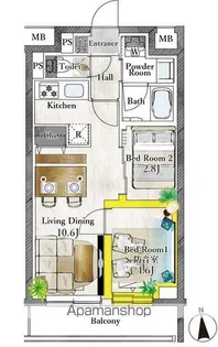 プラネソシエプラス桜台【1階】の間取り