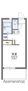 レオパレス錦【3階】の間取り