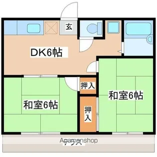 スカイハイツA棟【2階】の間取り