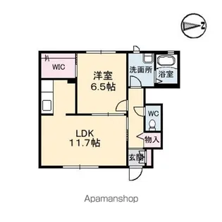 コンフォート A棟【1階】の間取り