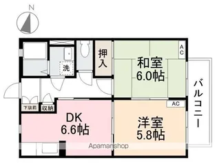バリュージュ泉保【1階】の間取り