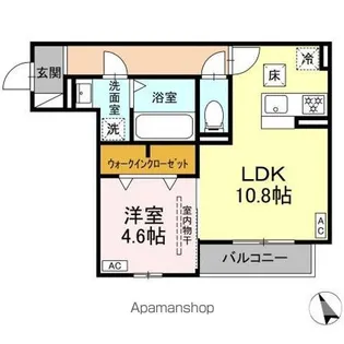 DーHILLS小池【1階】の間取り