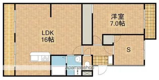 フローラ蜆塚Ⅱ【403号室】の間取り
