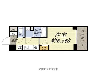 プレサンスOSAKA DOMECITYスクエア【4階】の間取り
