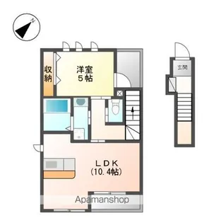LUNAⅠ SAKURAI【2階】の間取り