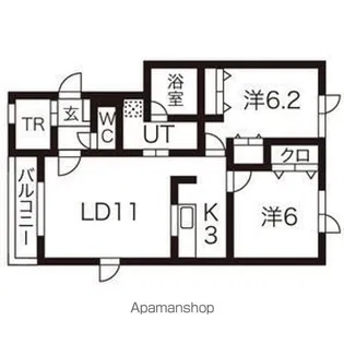 パパ・ノエール【3階】の間取り