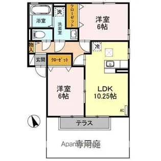 アルカディア【1階】の間取り