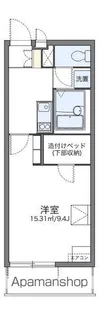 レオパレスラバーズスクレートⅠ【203号室】の間取り