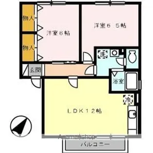 セジュール引野【2階】の間取り